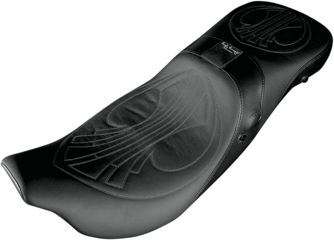 DANNY GRAY 0801-0671 Airhawk Weekday 2Up XL Seat - no Backrest Receptacle - Drag Stitch - Air - FL '08-'23