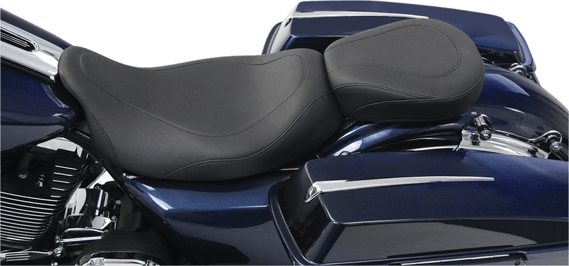 MUSTANG 0801-0739 Seat - Wide Tripper™ Solo - without Backrest - Smooth - Black - FL '08-'25 — image 2 of 2