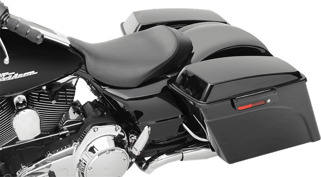 SADDLEMEN 0801-0802 S3 Super Slammed Seat - Solo - Black - '08-'24 FLH/FLT — image 2 of 4