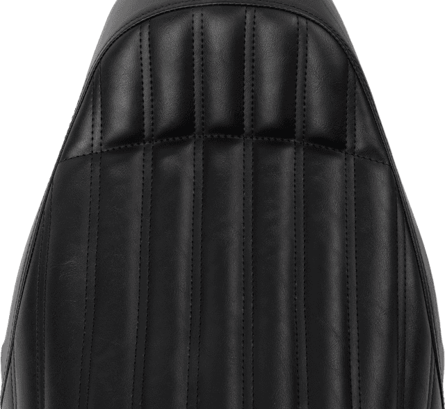 SADDLEMEN 0801-0840 Knuckle Solo Seat - Ribbed - Black - FL '08-'24 — image 2 of 3
