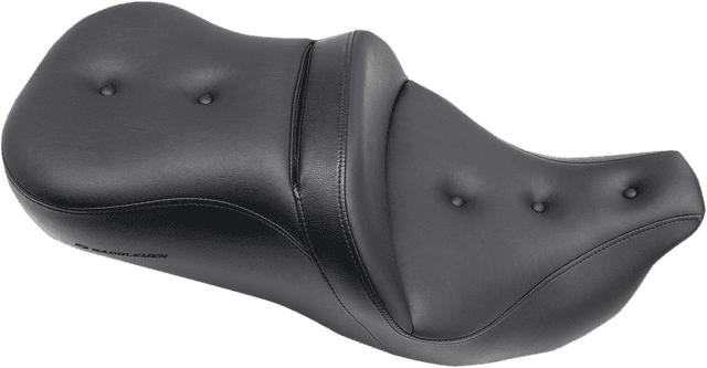 SADDLEMEN 0801-0938 Pillow-Top Roadsofa™ Seat - with Backrest - Black - FLH/FLT '08-'24 — image 3 of 3
