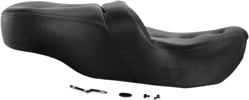 SADDLEMEN 0801-0942 Pillow-Top Roadsofa™ Seat - Black - FLH/FLT '99-'07 — image 2 of 3