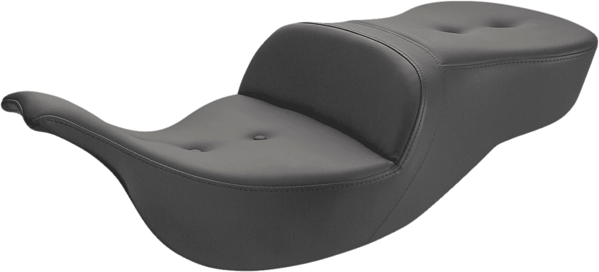 SADDLEMEN 0801-0944 Pillow-Top Roadsofa™ Seat - Black - FLH/FLT '99-'07