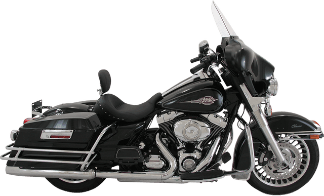 MUSTANG 0801-0958 Lowdown Vintage Seat - Driver Backrest - Chrome Studded - FL '97-'25 — image 2 of 3