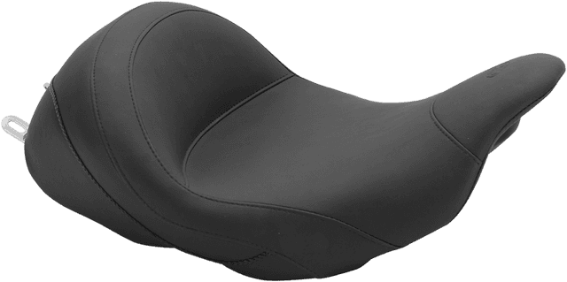 MUSTANG 0801-0959 Lowdown Vintage Seat - No Driver Backrest - Smooth - FL '08-'25