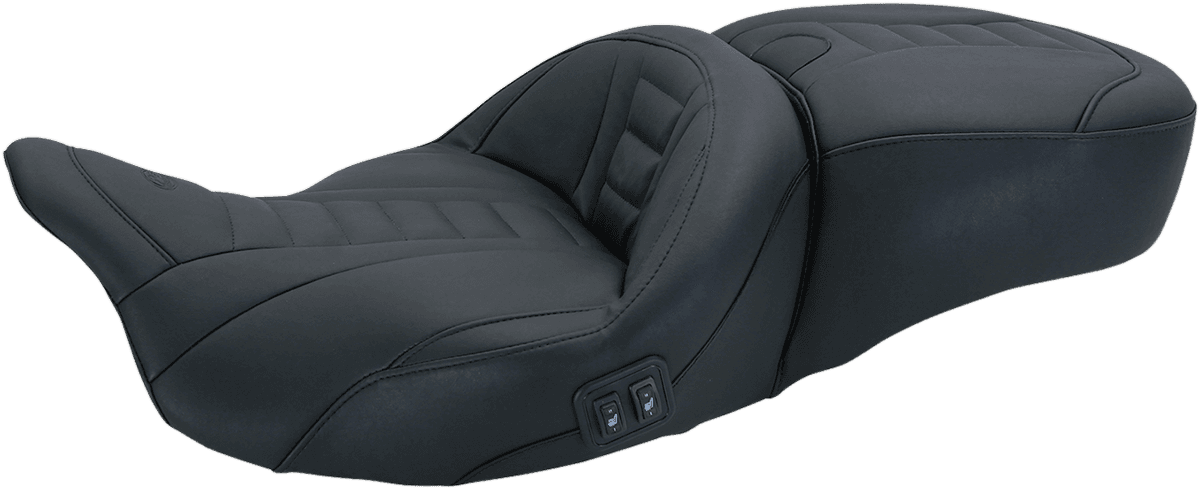 MUSTANG 0801-0963 Heated Deluxe Touring Seat - FL '08-'25