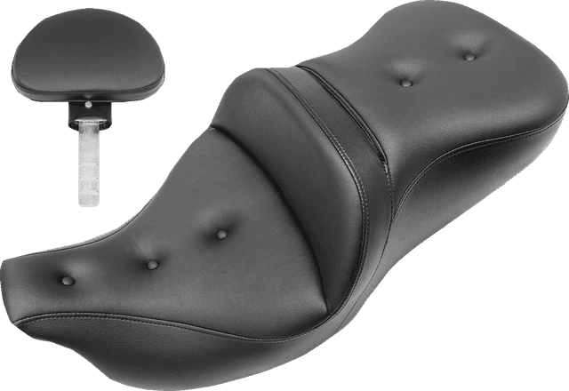 SADDLEMEN 0801-1047 Extended Reach Roadsofa™ Seat - Pillow Top - Backrest - FL '08-'24 — image 1 of 2