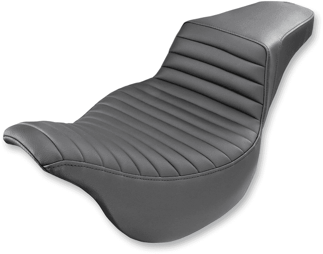 SADDLEMEN 0801-1049 Step-Up Seat - Front Tuck-n-Roll - Black - FL '08-'24