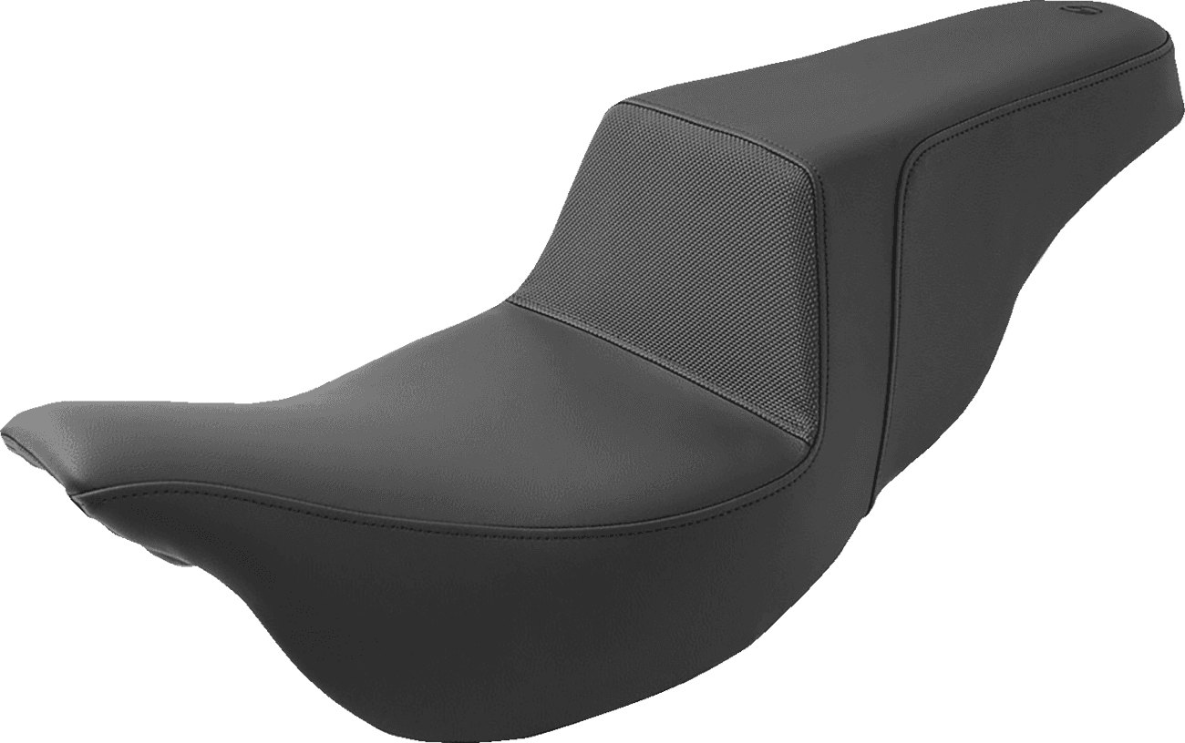 SADDLEMEN 0801-1052 Step-Up Seat - Gripper - Black - FL '08-'24