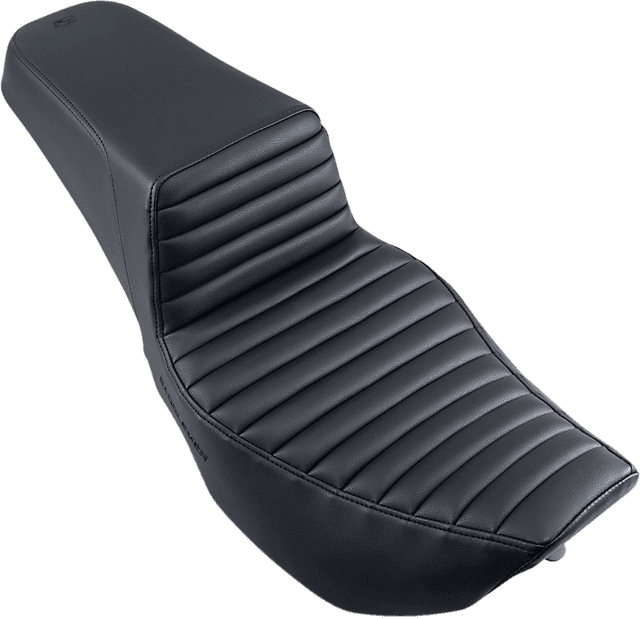 SADDLEMEN 0801-1095 Step-Up Seat - Front Tuck-n-Roll - Black - FLHR/FLHX — image 1 of 2