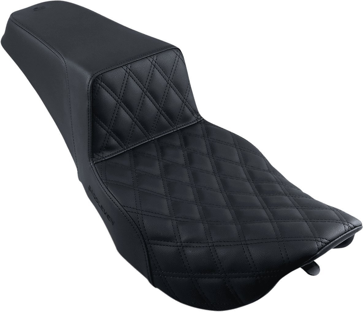 SADDLEMEN 0801-1096 Step-Up Seat - Front Lattice Stitch - Black