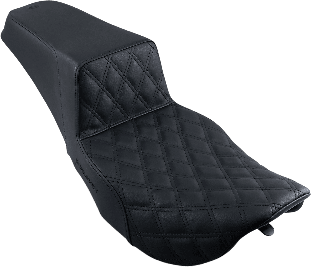 SADDLEMEN 0801-1096 Step-Up Seat - Front Lattice Stitch - Black