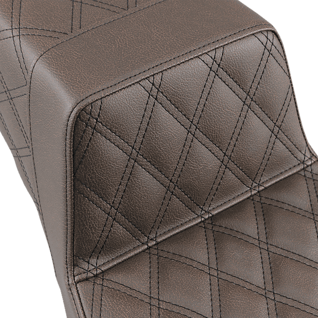 SADDLEMEN 0801-1102 Step-Up Seat - Full Lattice Stitch - Brown — image 3 of 3
