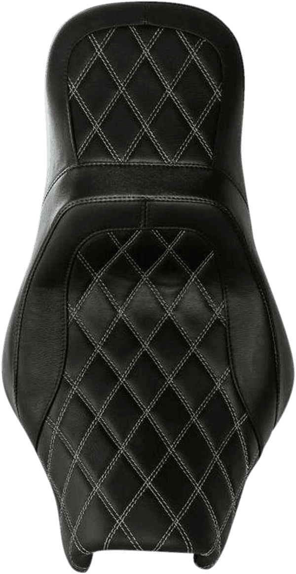 DANNY GRAY 0801-1146 Airhawk Weekday 2Up XL Seat - no Backrest Receptacle - Double Diamond Stitch - Air - XL '08-'23