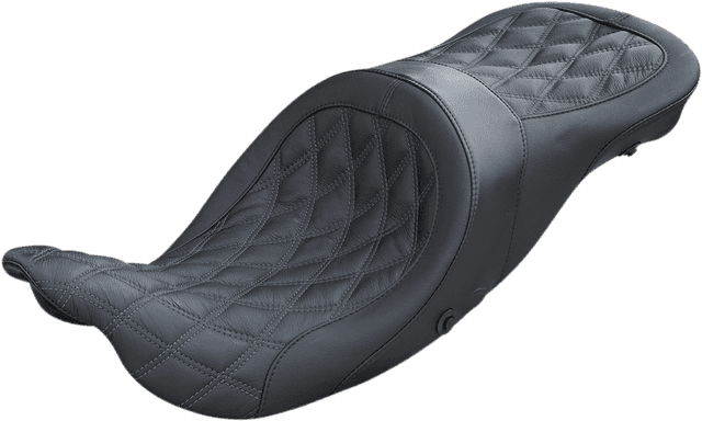 DANNY GRAY 0801-1147 Longhaul 2Up Seat - Double Diamond w/ Charcoal Gray Thread - FL '08-'23