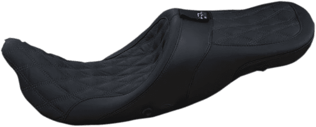 DANNY GRAY 0801-1148 Longhaul 2Up Seat - Air - w/ Driver Backrest Capability - Double Diamond w/ Gray Stitch - FL '08-'23 — image 2 of 2