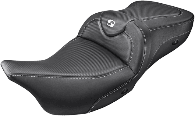 SADDLEMEN 0801-1167 Heated Roadsofa™ Seat - Carbon Fiber - without Backrest -FL '08-'24