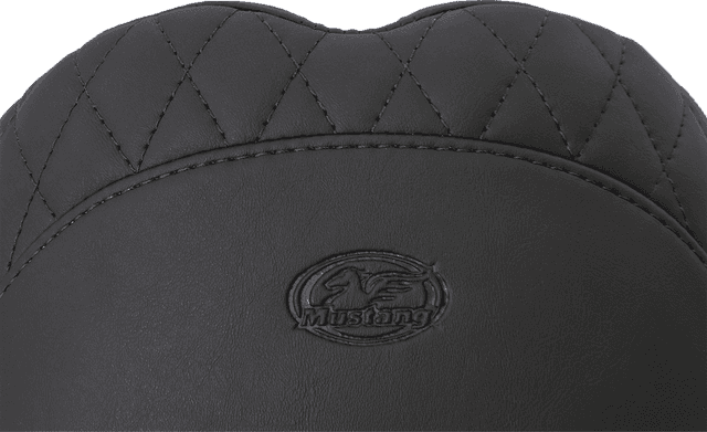 MUSTANG 0801-1171 Seat - Tripper Fastback™ - Stitched w/ Small Diamond-Stitched Inlays - Black - FL '08-'25 — image 2 of 4