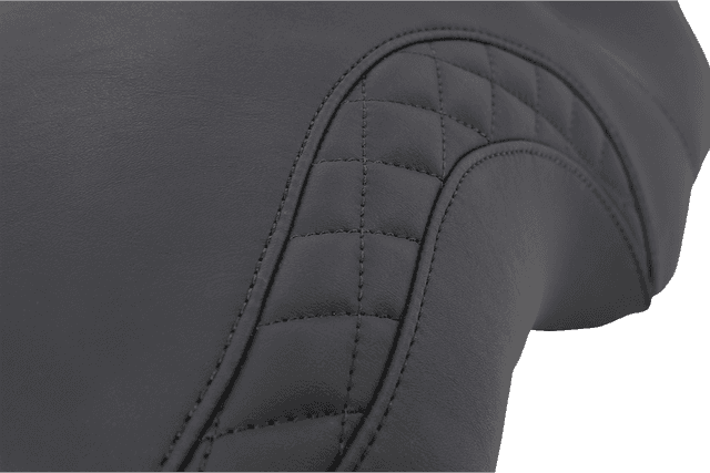 MUSTANG 0801-1171 Seat - Tripper Fastback™ - Stitched w/ Small Diamond-Stitched Inlays - Black - FL '08-'25 — image 3 of 4