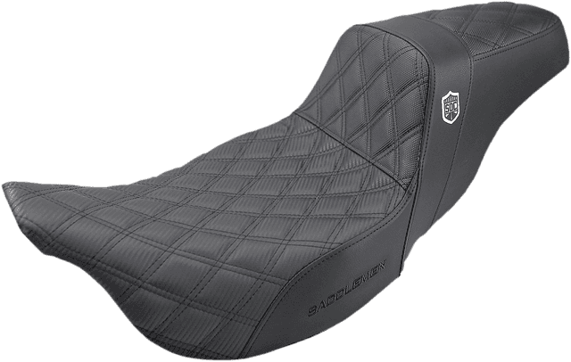 SADDLEMEN 0801-1174 Pro Series SDC Performance Seat - w/o Backrest - Lattice Stitch - FL '08 -'23