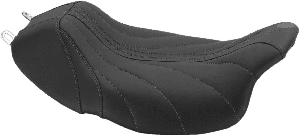 MUSTANG 0801-1183 Revere Solo Seat - Gravity - Gray Stitched - FL '08-'25