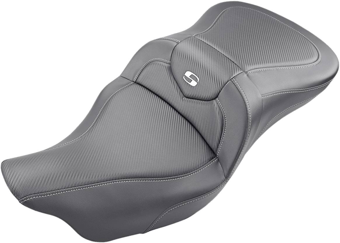 SADDLEMEN 0801-1189 Extended Reach Roadsofa™ Seat - Carbon Fiber - without Backrest - FL '08-'24