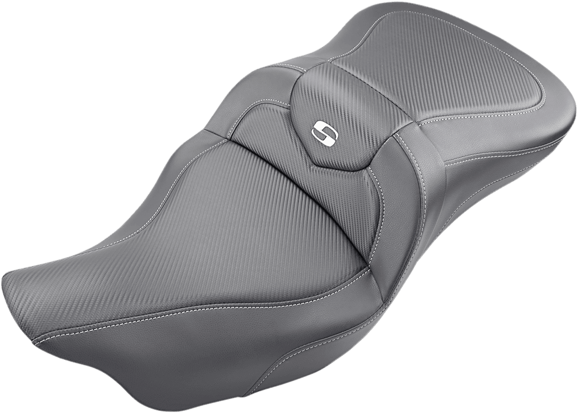 SADDLEMEN 0801-1189 Extended Reach Roadsofa™ Seat - Carbon Fiber - without Backrest - FL '08-'24