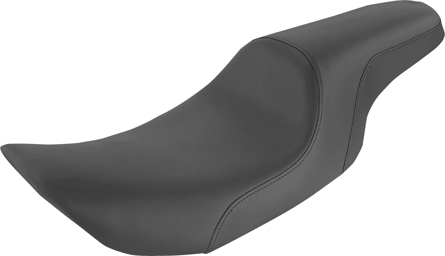 SADDLEMEN 0801-1273 Seat - Profiler™ - Black - Smooth - FLH '97-'07