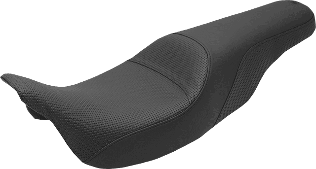 SADDLEMEN 0801-1277 Profiler™ Basketweave Seat - Black - FLH/FLT '08-'20