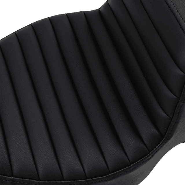 SADDLEMEN 0801-1282 Step-Up Seat - Extended Reach - Tuck-n-Roll - Black - FL '08-'24 — image 2 of 3