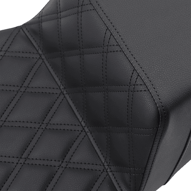SADDLEMEN 0801-1284 Step-Up Seat - Extended Reach - Front Lattice Stitch - FL '08-'24 — image 2 of 3