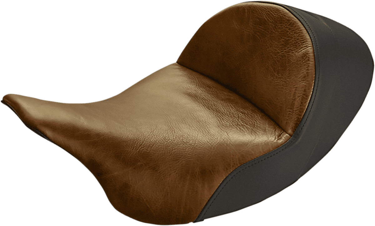 SADDLEMEN 0801-1294 Seat - Lariat Solo - Low - Distressed Brown - FL '08-'24