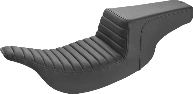 SADDLEMEN 0801-1355 Step-Up Seat - Front Tuck-n-Roll - Black