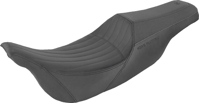 SADDLEMEN 0801-1356 Seat - Ken's Factory Pro Series - Front Gripper/Rear Smooth - Black