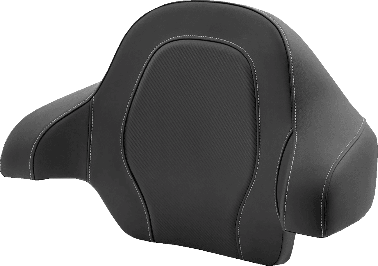 SADDLEMEN 0801-1362 Tour-Pak® Backrest Pad - RoadSofa - Black - Carbon Fiber - FL '14-'23