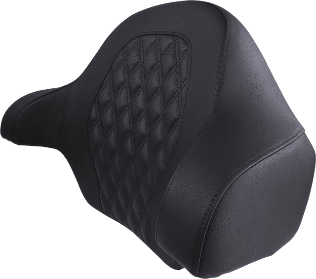SADDLEMEN 0801-1364 Tour-Pak® Backrest Pad - RoadSofa - Lattice Stitched Seat - Black - FL '14-'23 — image 1 of 2
