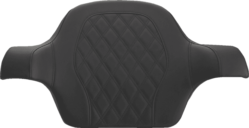 SADDLEMEN 0801-1367 Tour-Pak® Backrest Pad - Step-Up - Lattice Stitch - Black - FL '14-'23