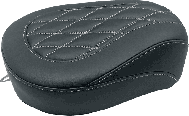 MUSTANG 0801-1380 Wide Tripper™ Passenger Seat - Black w/ Gun Metal Stitching - FL '97-'25