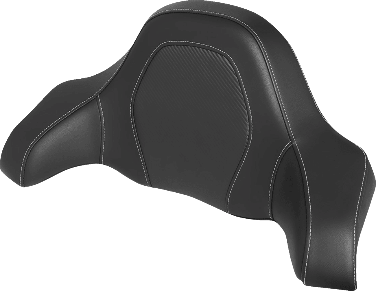 SADDLEMEN 0801-1388 Tour-Pak® Backrest Pad Cover - RoadSofa™ Seat - Carbon Fiber - FLH/FLT '90-'13