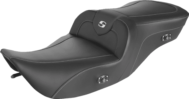SADDLEMEN 0801-1414 Heated Roadsofa™ Seat - Carbon Fiber