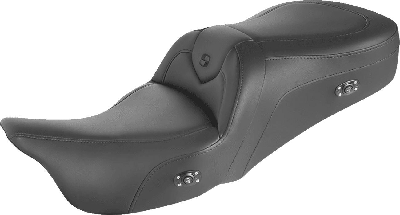 SADDLEMEN 0801-1418 Heated RoadSofa™ Seat - Without Backrest - Black W/Black Stitching