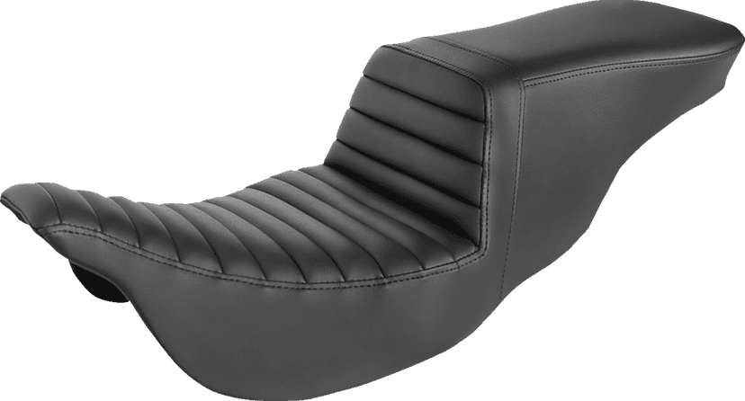 SADDLEMEN 0801-1423 Tour Step-Up Seat - Tuck-n-Roll - Black - FL '08-'24