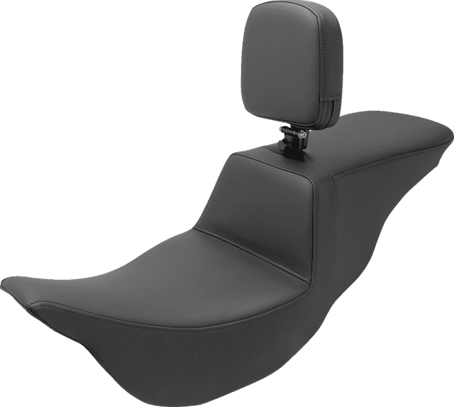 SADDLEMEN 0801-1465 Tour Step-Up Seat - Rider Backrest - Plain - FL '08-'24