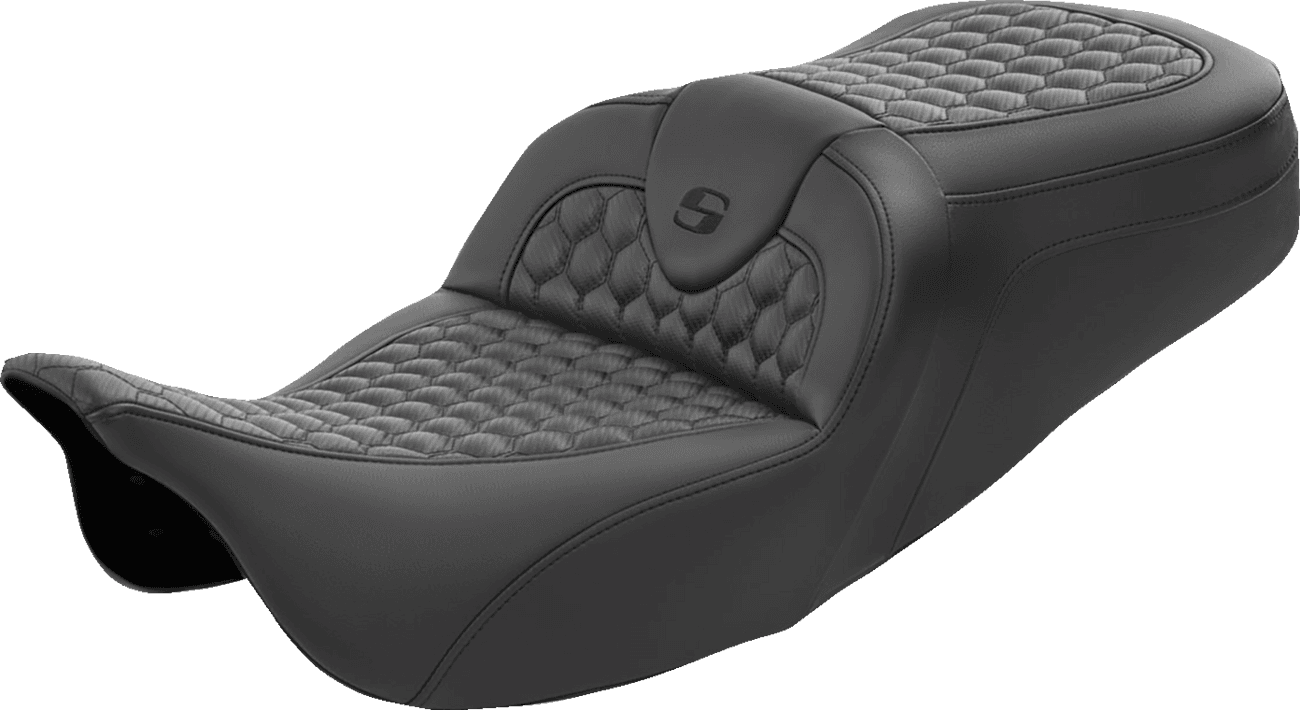 SADDLEMEN 0801-1551 RoadSofa™ Seat - Honeycomb - without Backrest - FL '08-'24