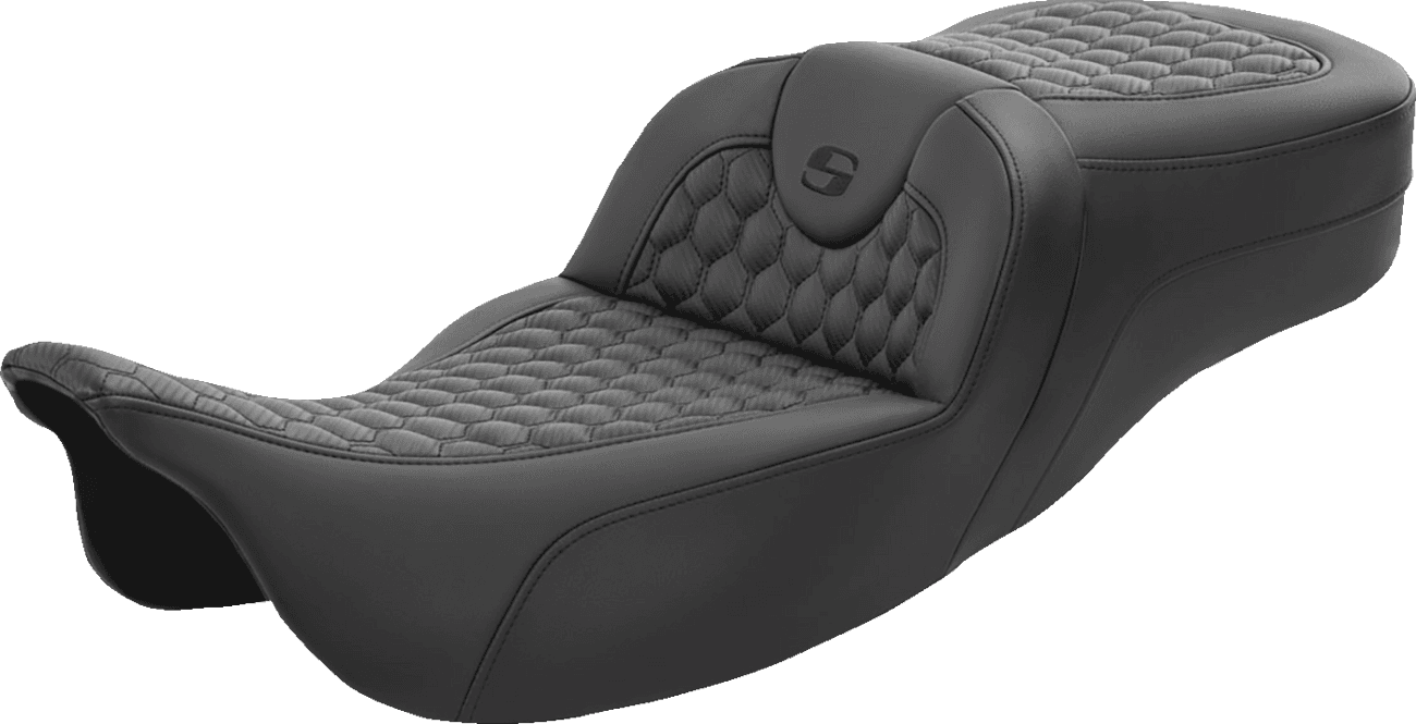 SADDLEMEN 0801-1557 RoadSofa™ Seat - Honeycomb - Extended Reach - FL '08-'24