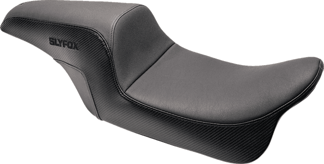 SLYFOX 0801-1612 Drifter Seat - Black Logo - Smooth Vinyl - Carbon Fiber - FL '97-'07 — image 1 of 4
