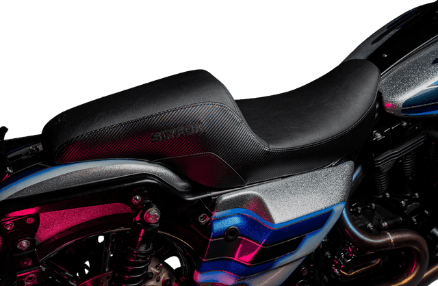 SLYFOX 0801-1612 Drifter Seat - Black Logo - Smooth Vinyl - Carbon Fiber - FL '97-'07 — image 2 of 4