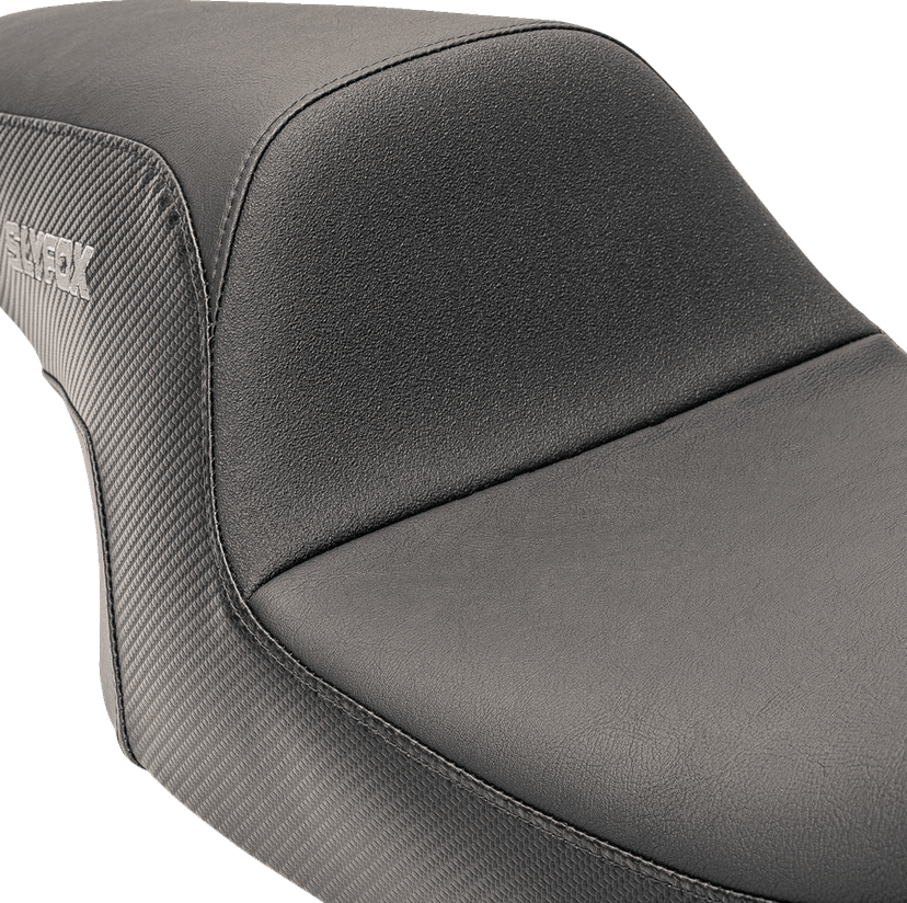 SLYFOX 0801-1613 Drifter Seat - Gray Logo - Smooth Vinyl - Carbon Fiber - FL '97-'07 — image 3 of 5