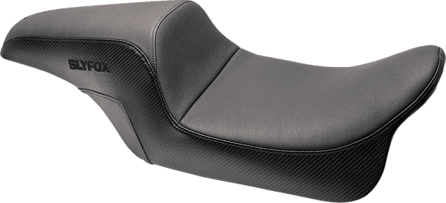 SLYFOX 0801-1614 Drifter Seat - Black Logo - Smooth Vinyl - Carbon Fiber - FL '08-'23 — image 1 of 7
