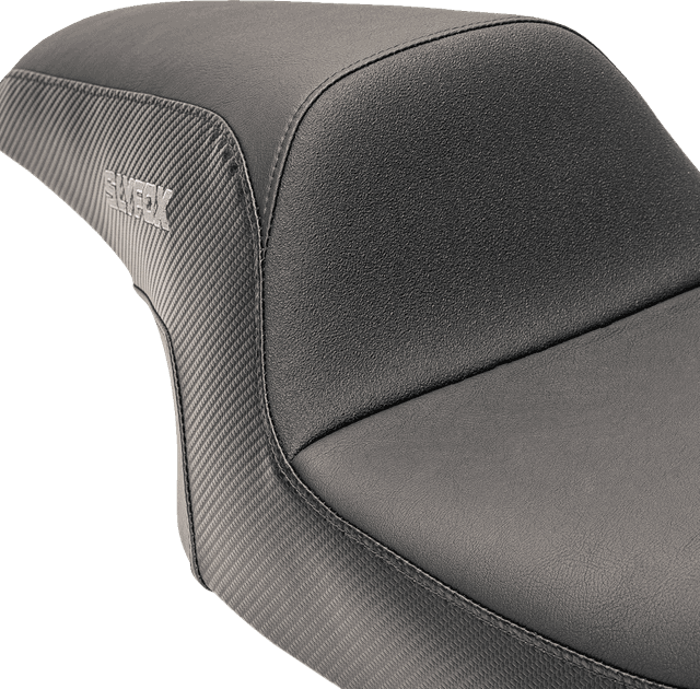 SLYFOX 0801-1615 Drifter Seat - Gray Logo - Smooth Vinyl - Carbon Fiber - FL '08-'23 — image 4 of 5